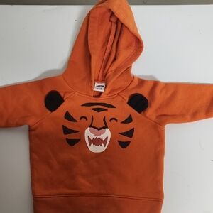 Orange Tiger Hoodie for Kids